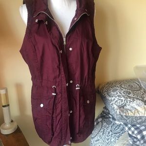 Burgundy Vest